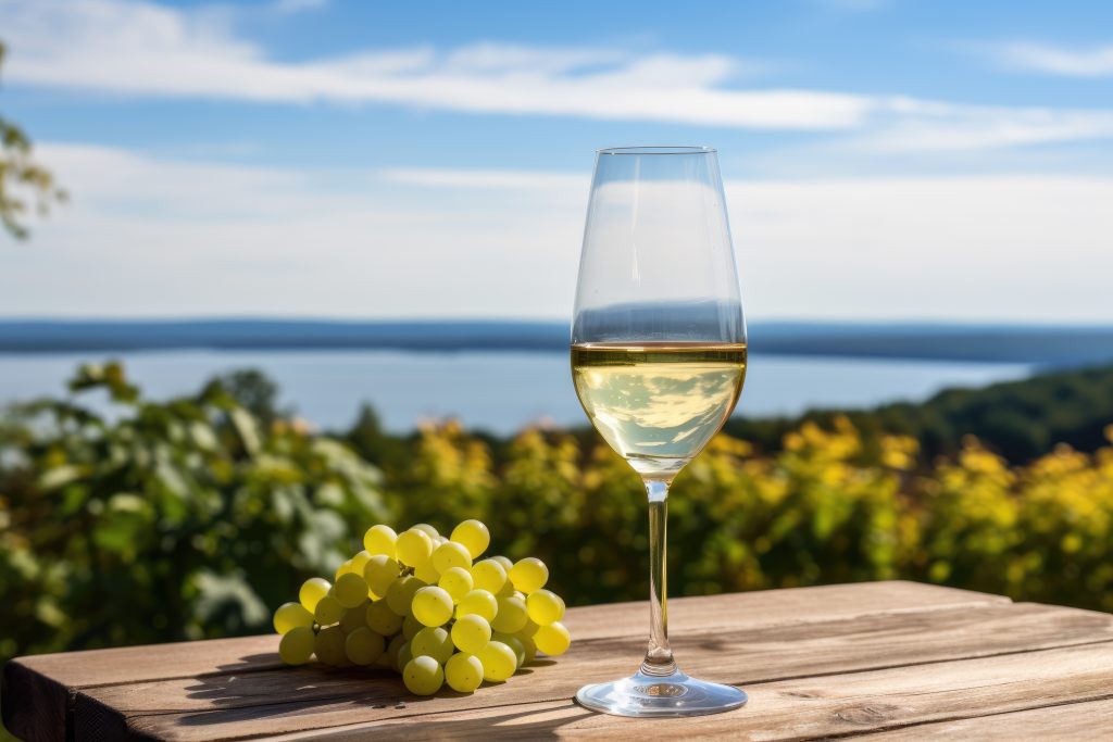 finger lakes wine trail overlooking keuka lake